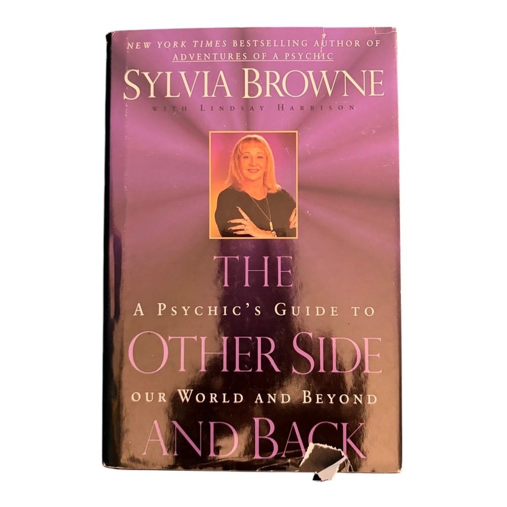 Sylvia Browne The Other Side and Back Hardcover Book Purple Spirituality